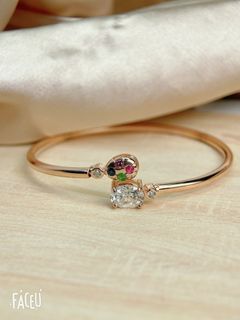 Inspired Fabergé quilted egg bypass bangle