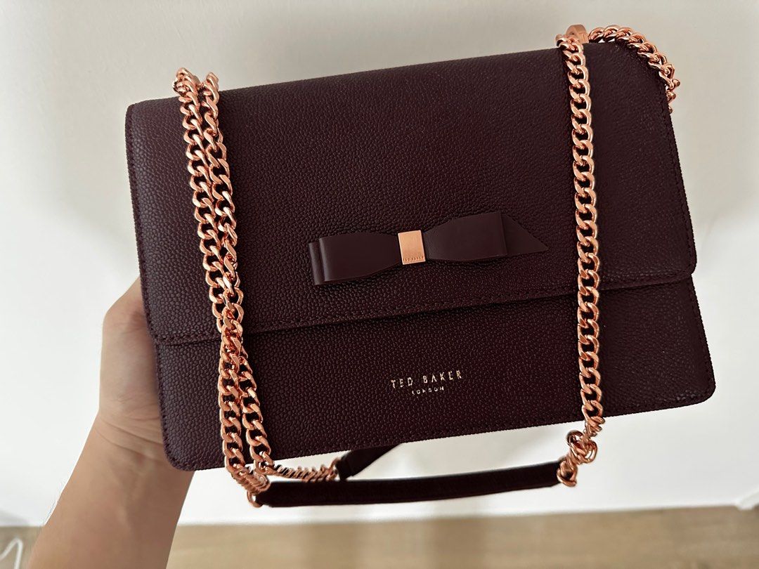 Joanaa bow detail leather cross body bag new arrivals