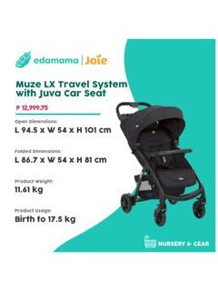 Joie Muze LX System stroller
