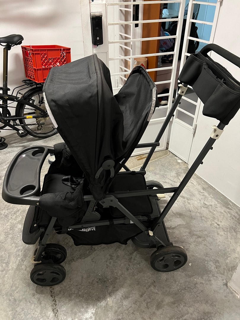 Joovy double stroller, Babies & Kids, Going Out, Strollers on Carousell