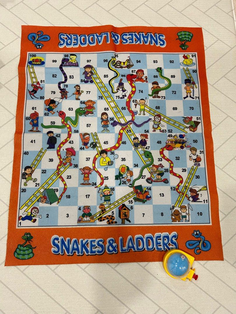 Jumbo Snakes & Ladders Playmat, Babies & Kids, Infant Playtime on Carousell