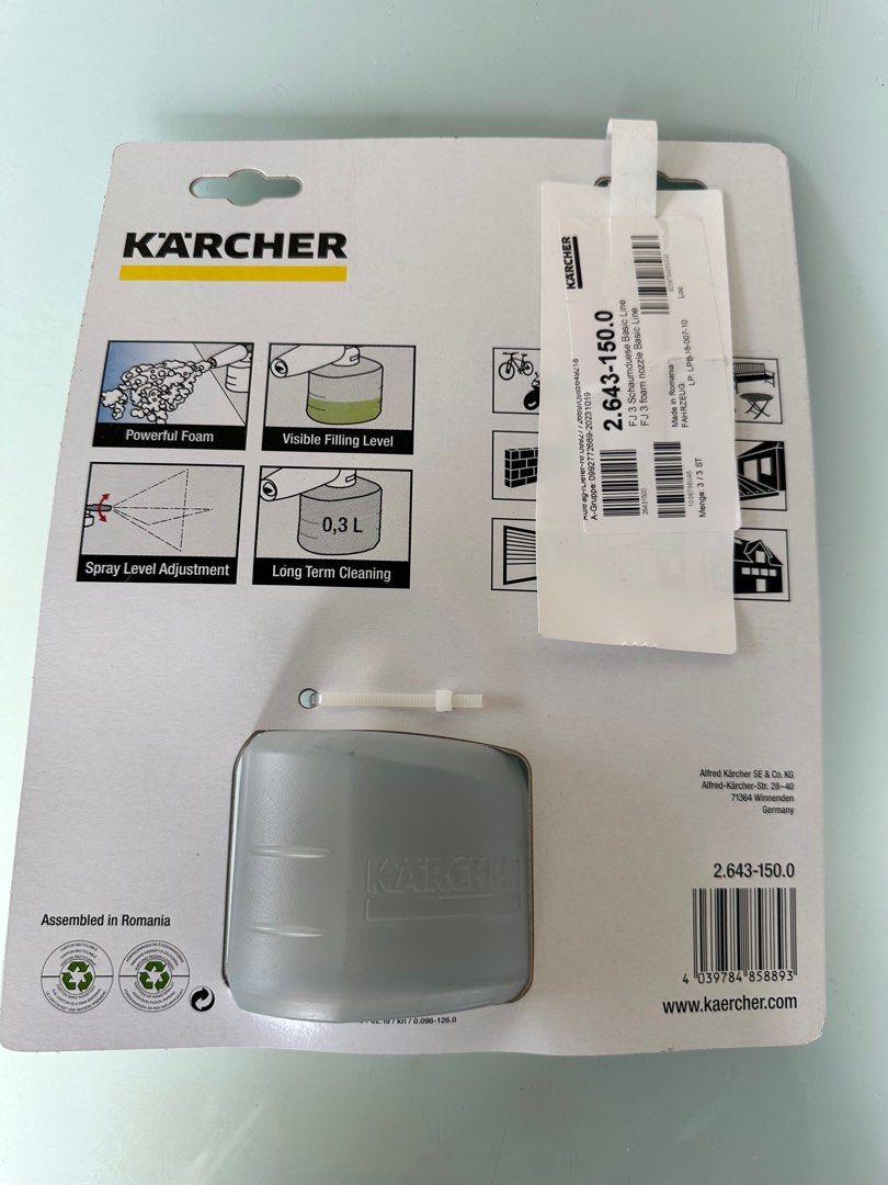 Karcher FJ 3 Foam Jet, TV & Home Appliances, Vacuum Cleaner ...