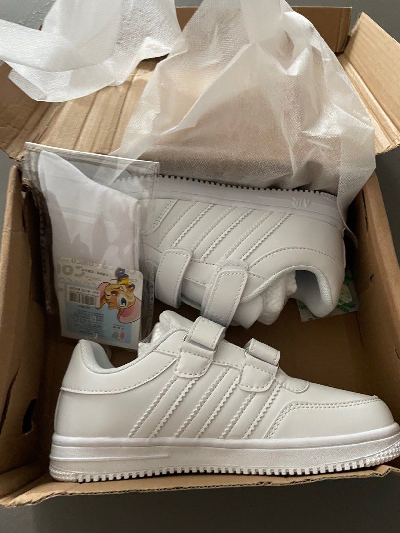 Kids white sneaker Babies Kids Babies Kids Fashion on Carousell