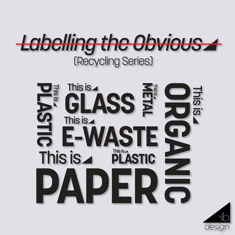 Vinyl Labels - LABELLING THE OBVIOUS (Recycling Series) - ***ORGINAL ...