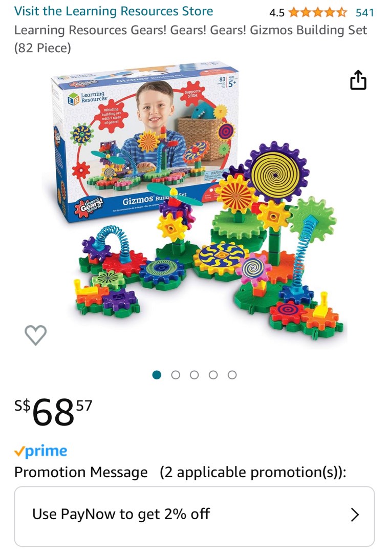 Learning resources gear building set, Hobbies & Toys, Toys & Games on