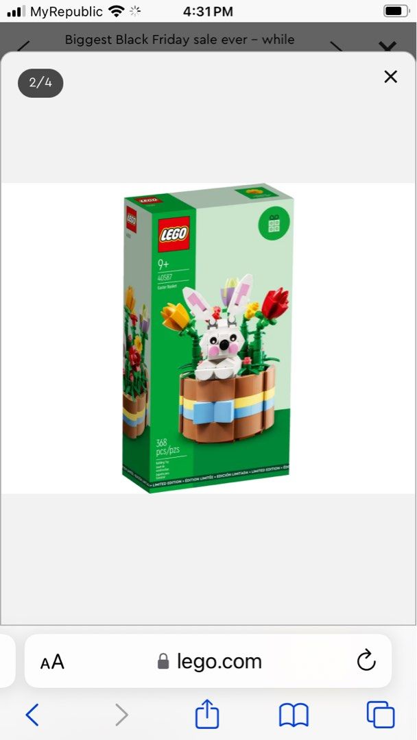 Lego 40587 Easter Basket Hobbies Toys Toys Games on Carousell