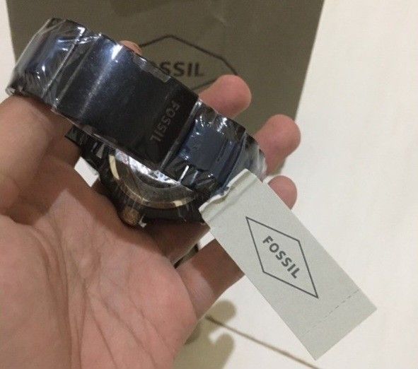Lowest Price Fossil Men s Automatic Navy Blue Skeletal Dial Stainless Steel Watch Birthday gift birthday fossil BRAND NEW IN BOX