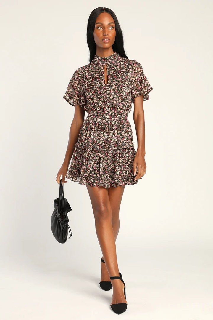 Lulus floral print midi dress Women s Fashion Dresses Sets Dresses on Carousell