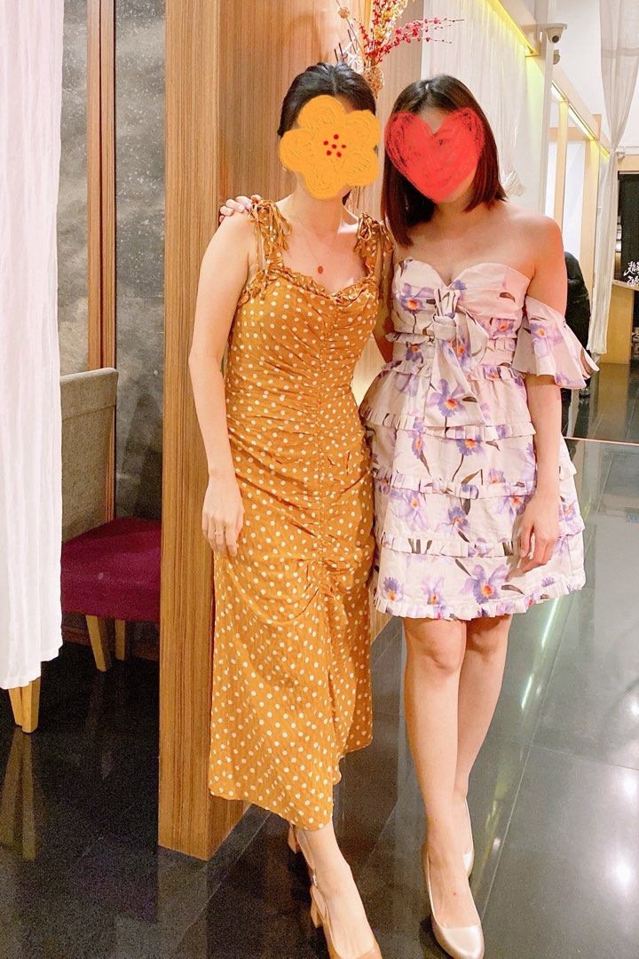 Lulus polka dot midi dress online