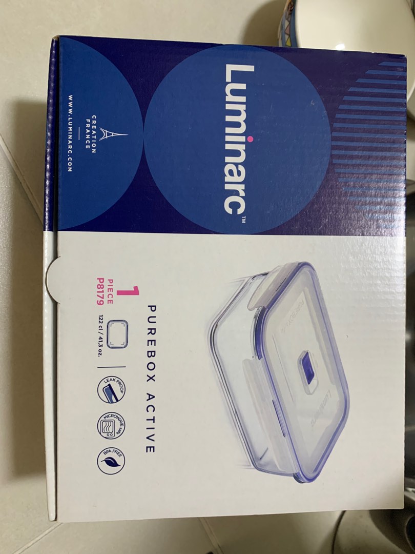 Luminarc glass container, Furniture & Home Living, Kitchenware ...