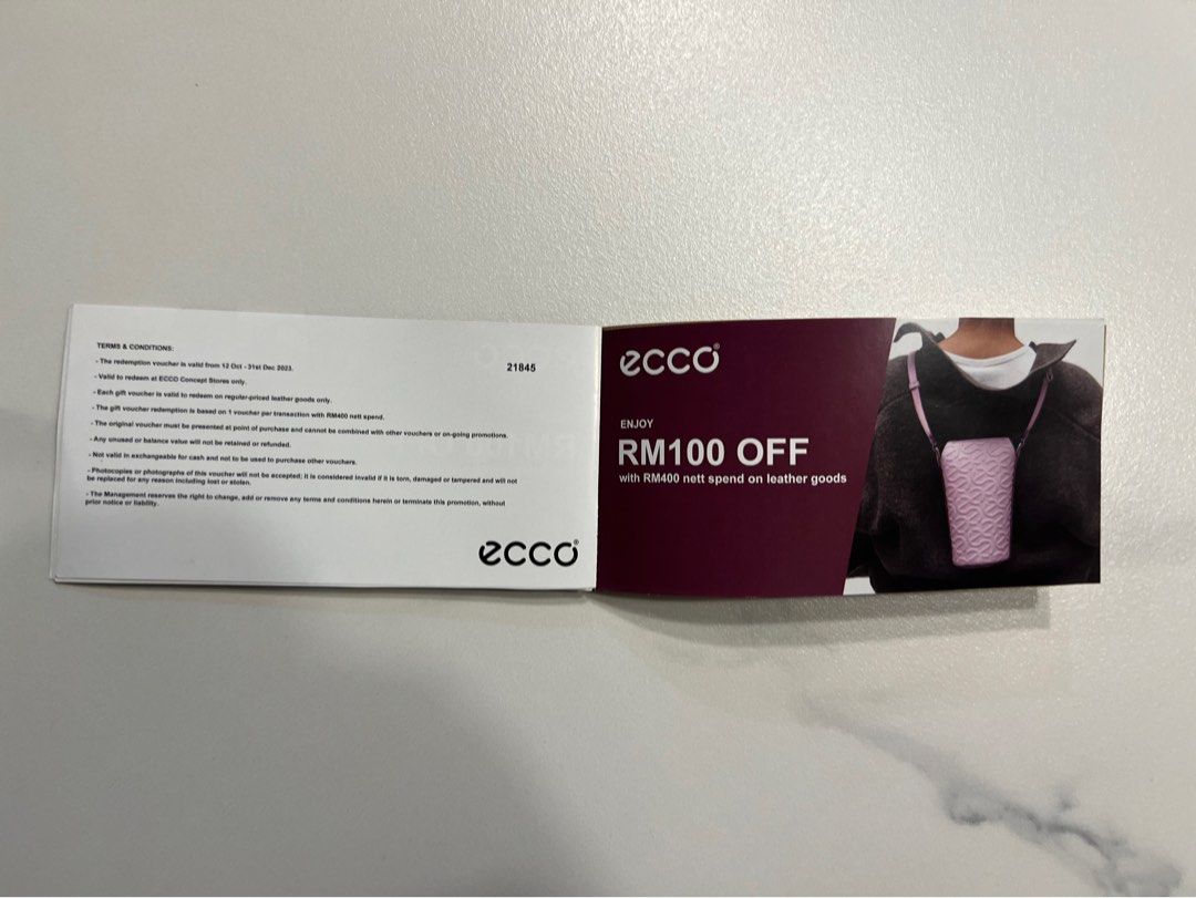 Ecco voucher hotsell