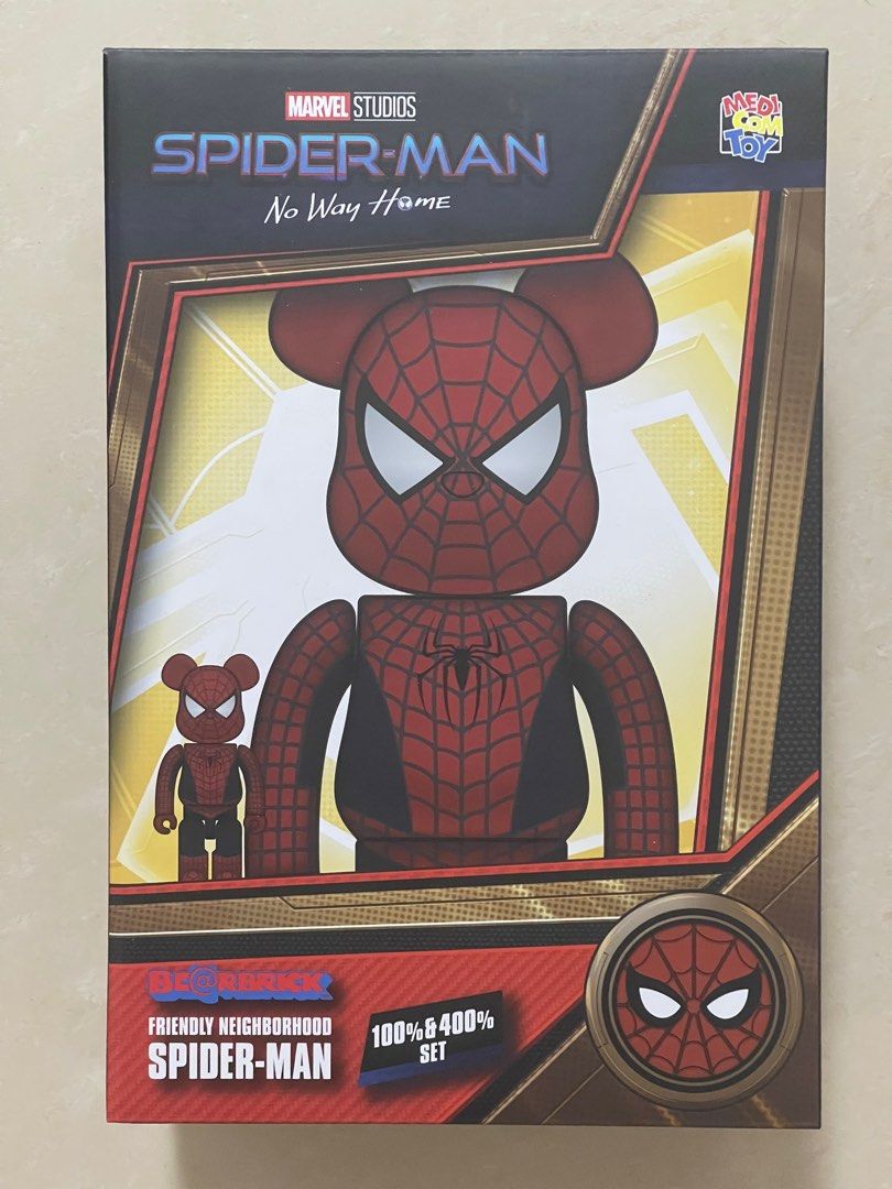 Medicom Toy Bearbrick Marvel Spider-Man No Way Home Friendly