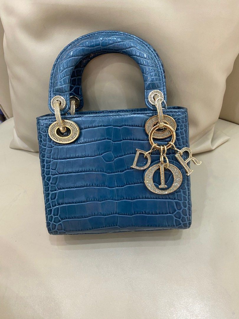 Mini lady dior sales crocodile bag price
