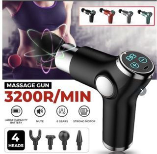 KICA Mini 2 Massage Gun Electric Body Muscle Massager Smart Physiotherapy  Fascia Gun for Fitness Sport Slimming Pain Relief Color: black, Plug Type:  Type-C