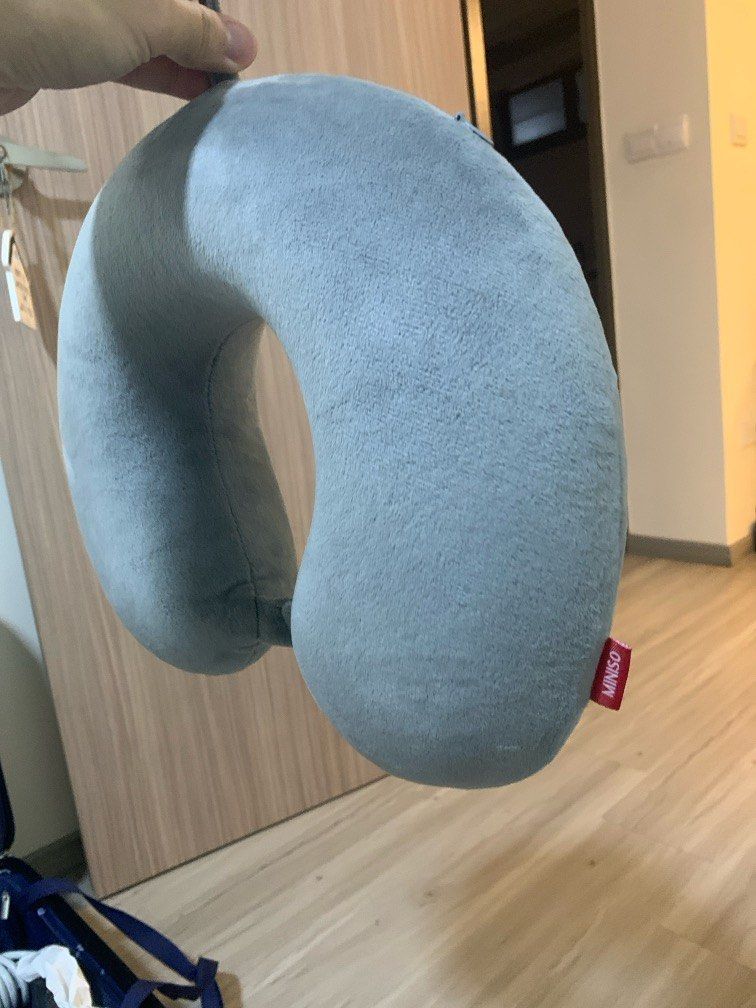 Miniso Travel neck Pillow grey