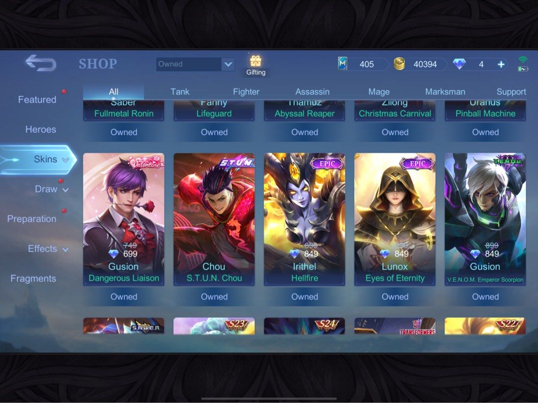 MOBILE LEGENDS ACCOUNT FOR SALE!, Video Gaming, Gaming Accessories, In