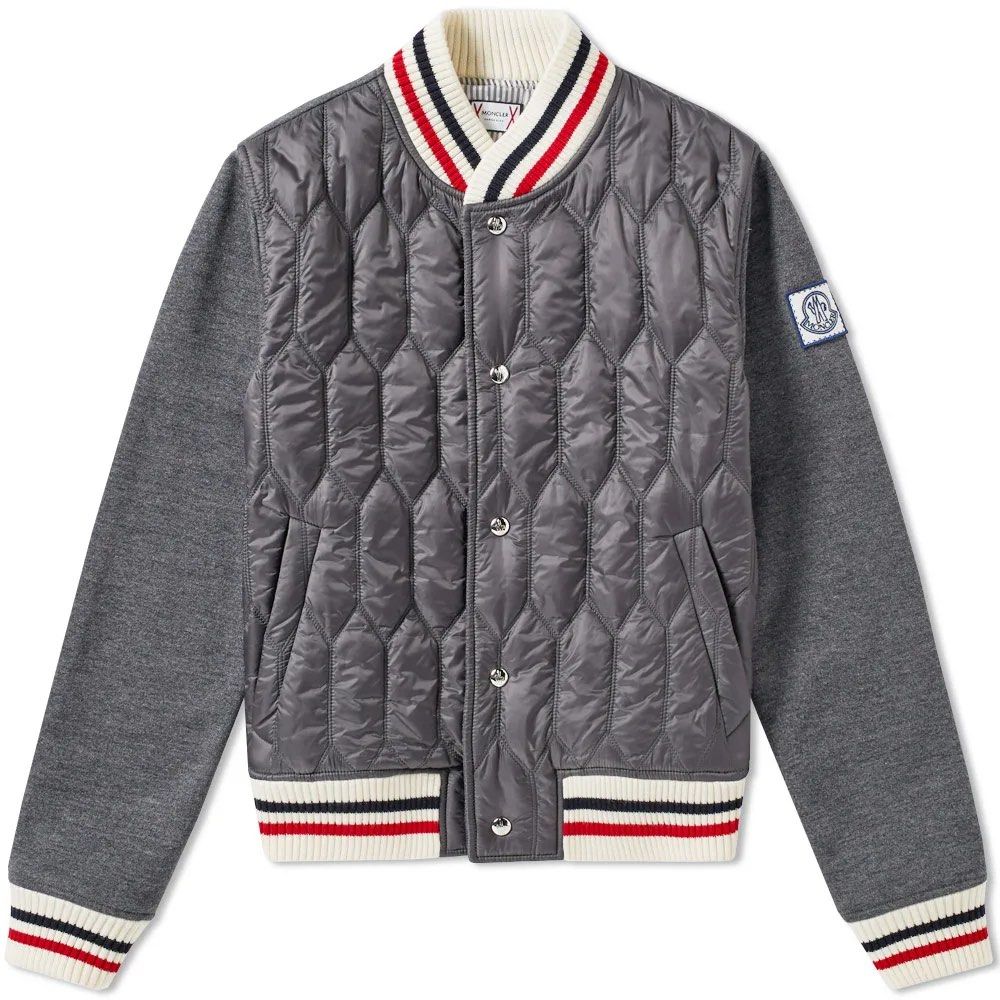 Moncler x Thom Browne grey maglia cardigan jacket XS NEW Carousell
