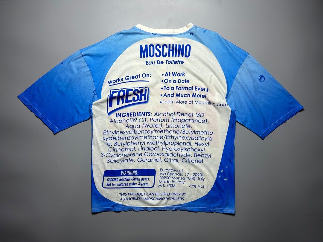 Moschino Fresh Couture Cotton-jersey Dress in Blue