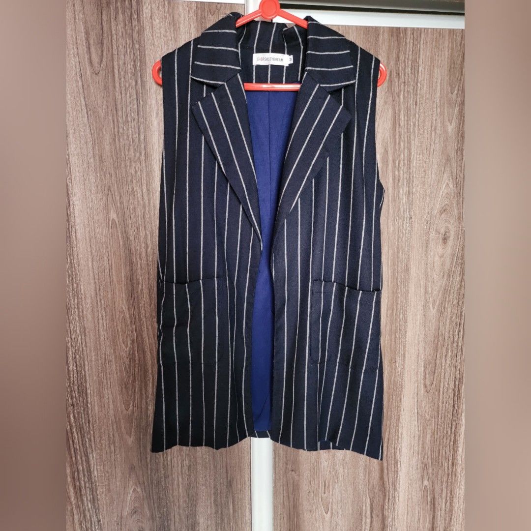 Vest navy blue on sale
