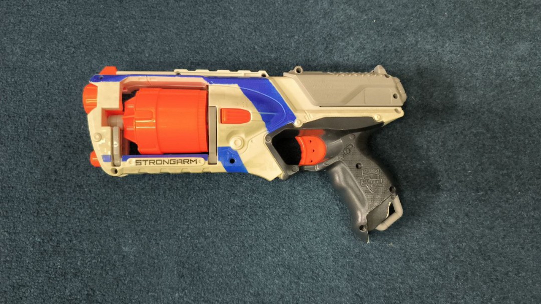 NERF N Strike Elite Strongarm Toy Blaster with Rotating Barrel (  Exclusive)