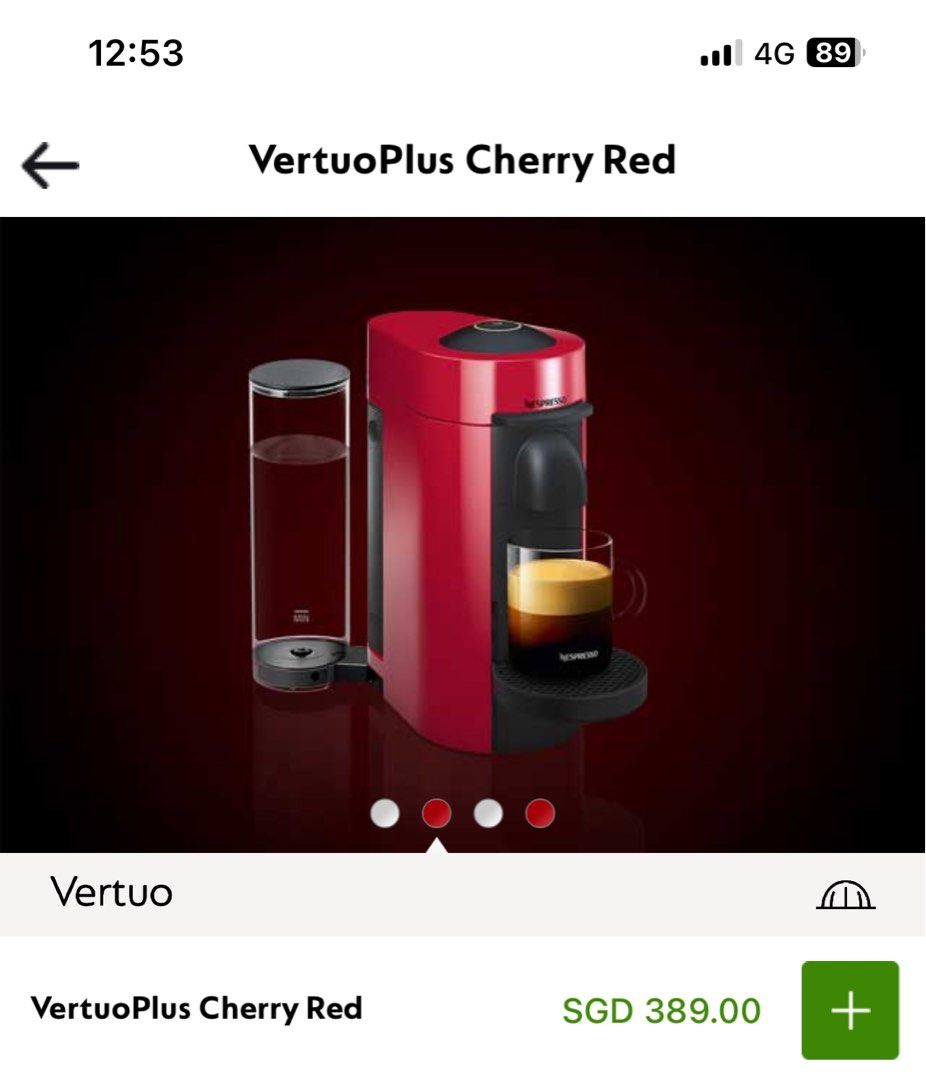 Nespresso Vertuo Plus, TV & Home Appliances, Kitchen Appliances, Coffee