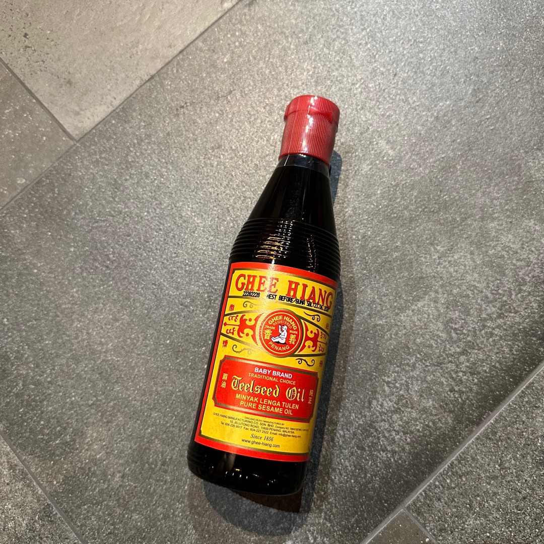 (NEW) 300ml Ghee Hiang Pure Sesame Oil (Red Label), Food & Drinks