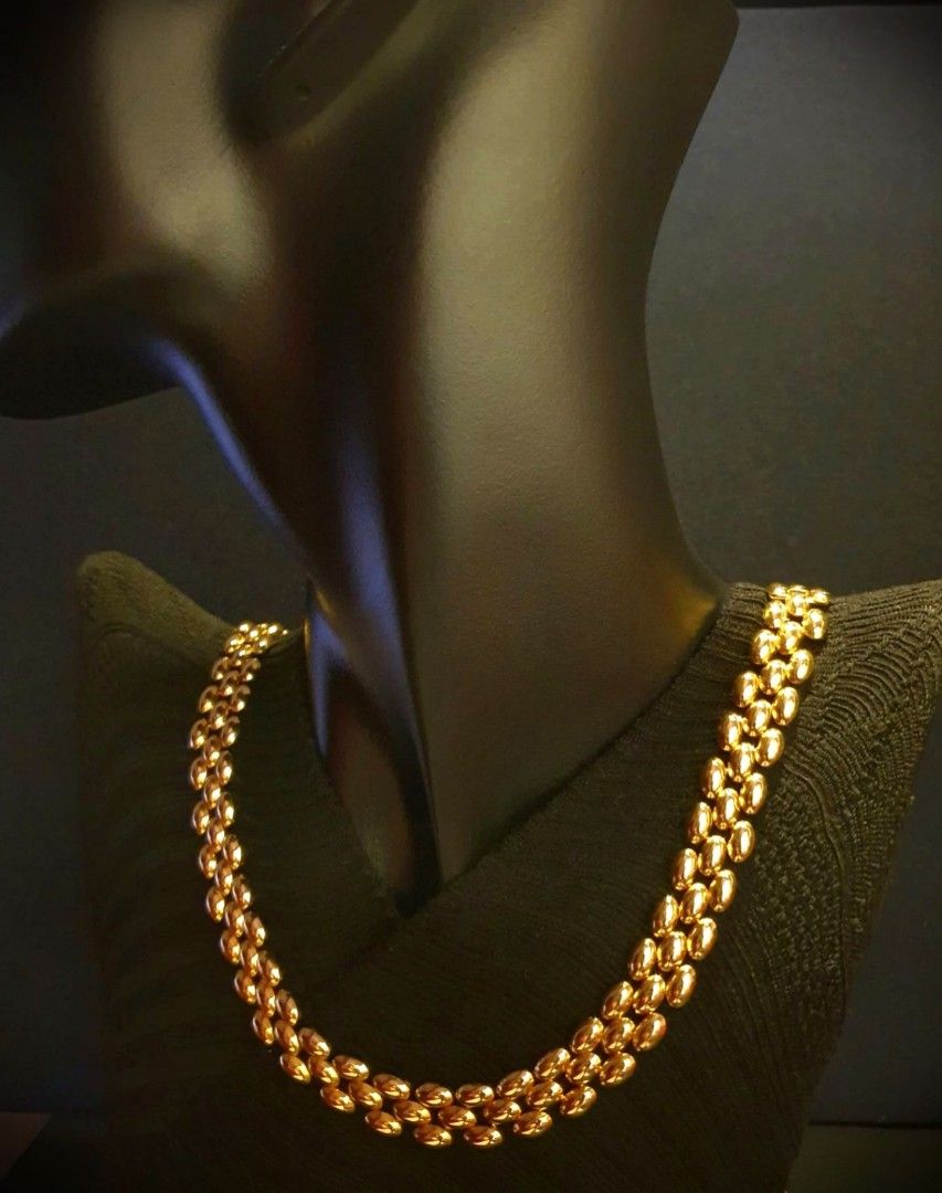 Gold new necklace clearance
