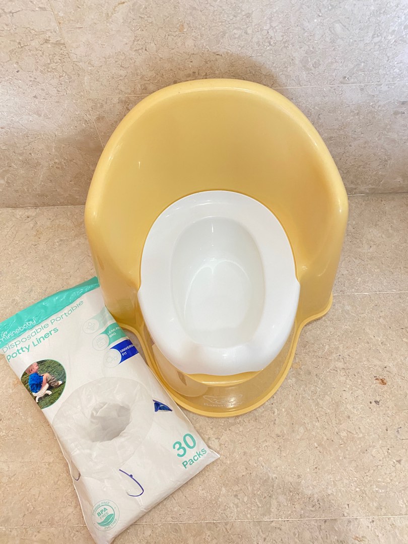 New Baby Bjorn Potty with free disposable potty liners, Babies & Kids