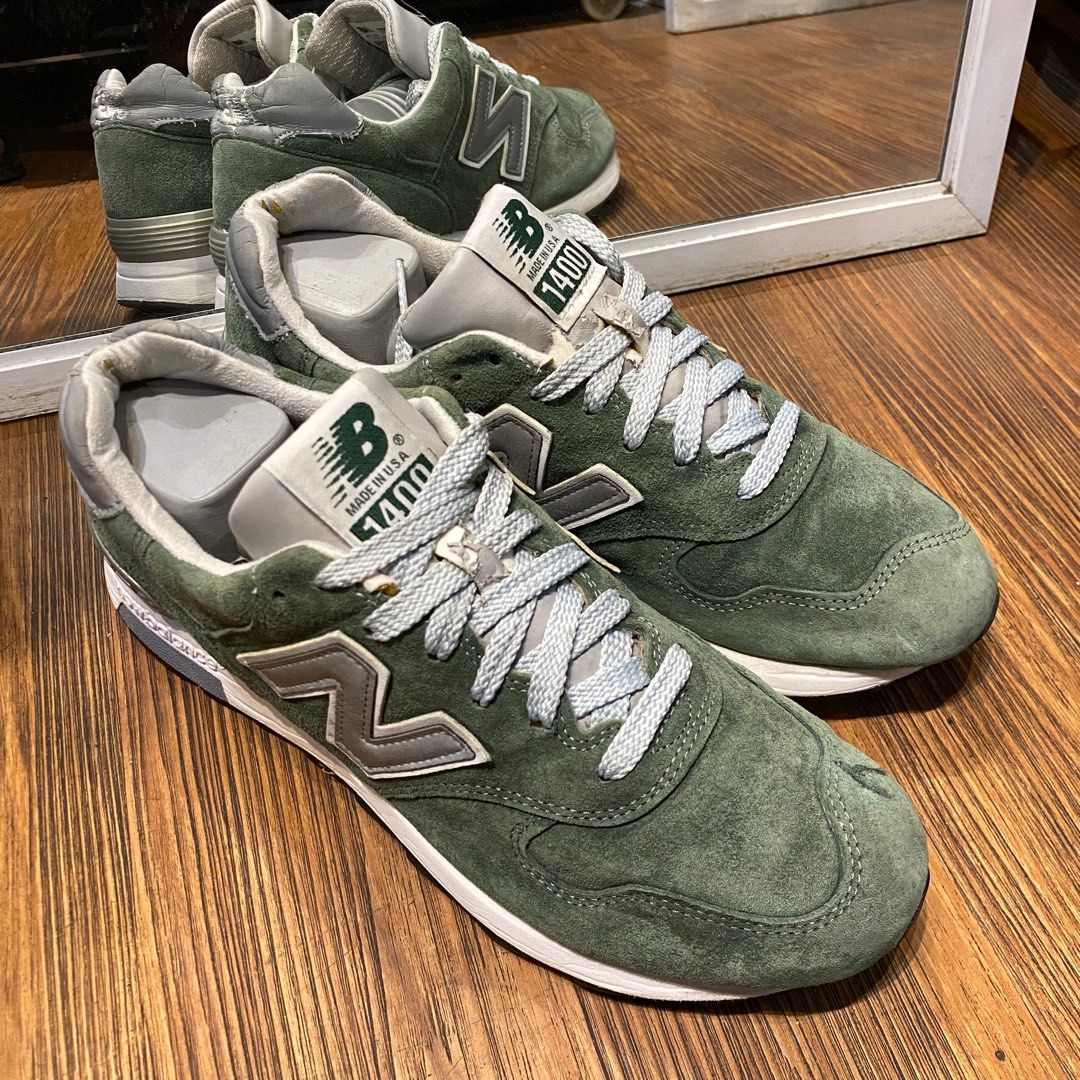New balance 1400 green made in usa casual original murah not nb 574 classic grey x stone island england