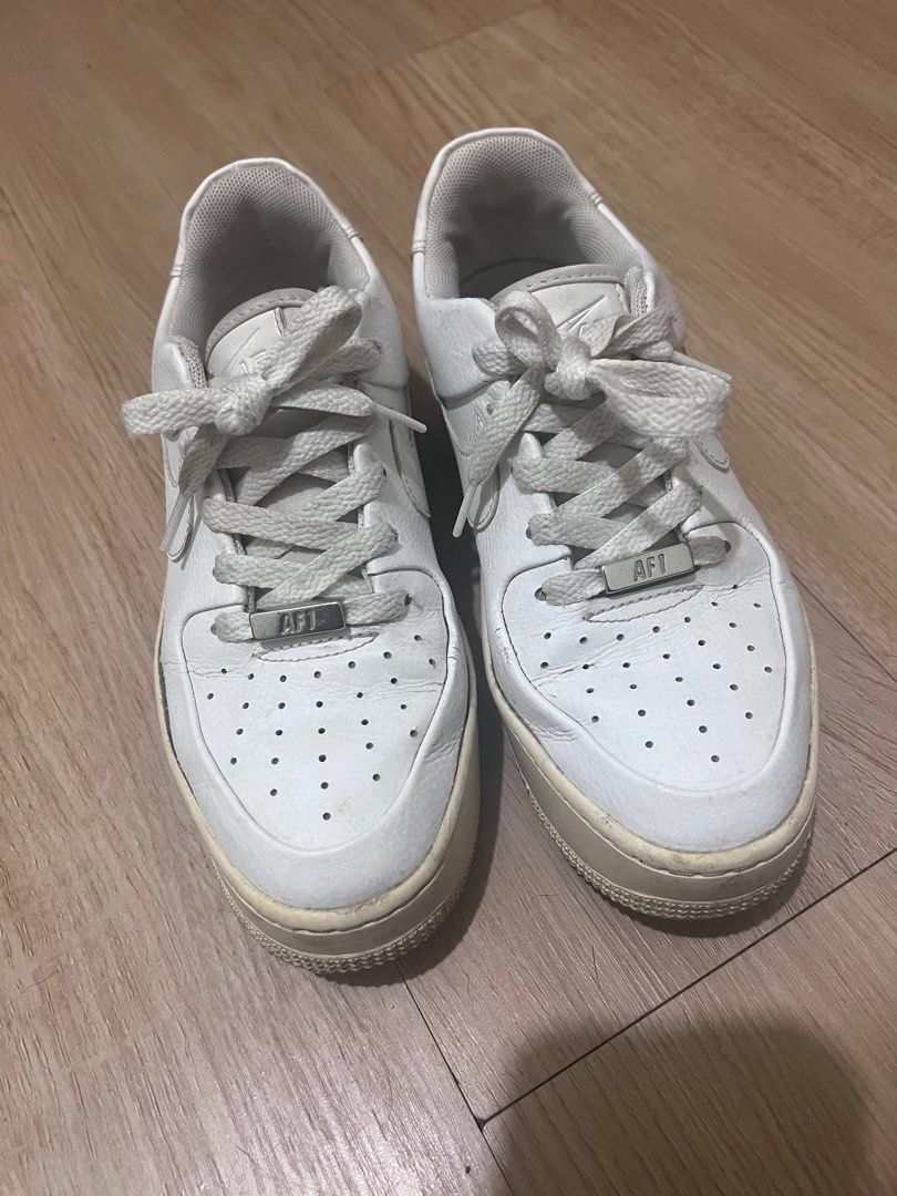 Nike AF1 Sage Low White Preloved Women s Fashion Footwear Sneakers on Carousell