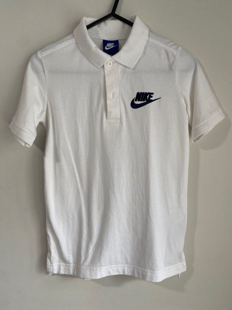 White nike sales collared shirt