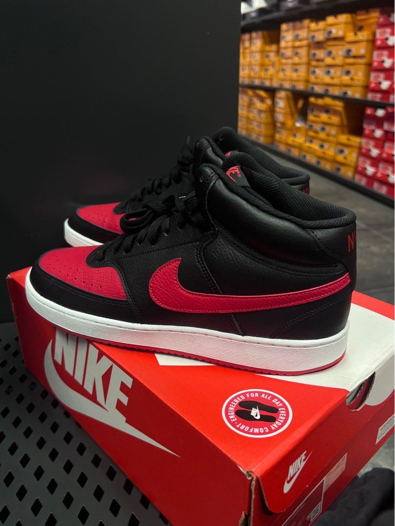 nike court vision mid bred