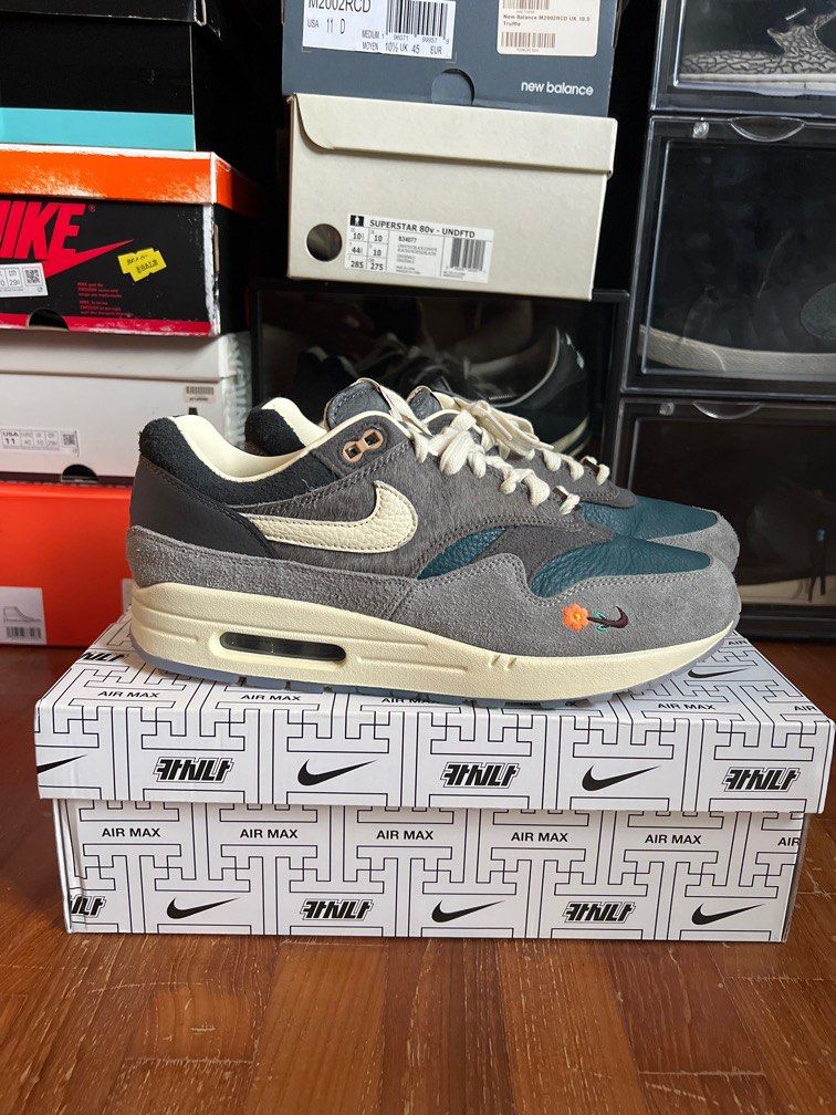 Nike air max 1 mini swoosh grey 2025