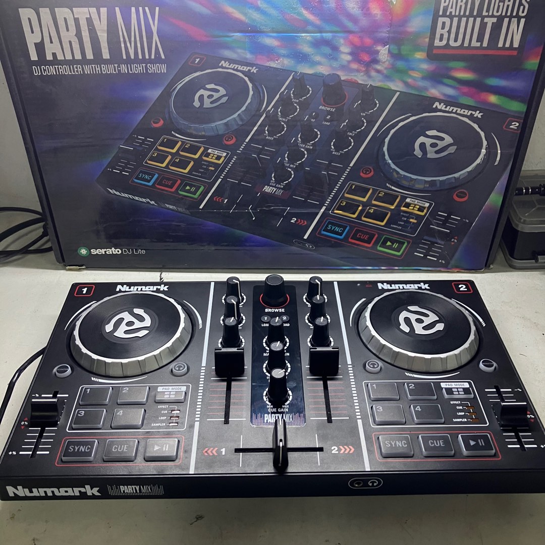 Numark Party Mix Live DJ Controller with Builtin Light Show, Audio