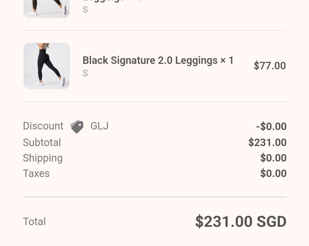 Black Signature 2.0 Leggings