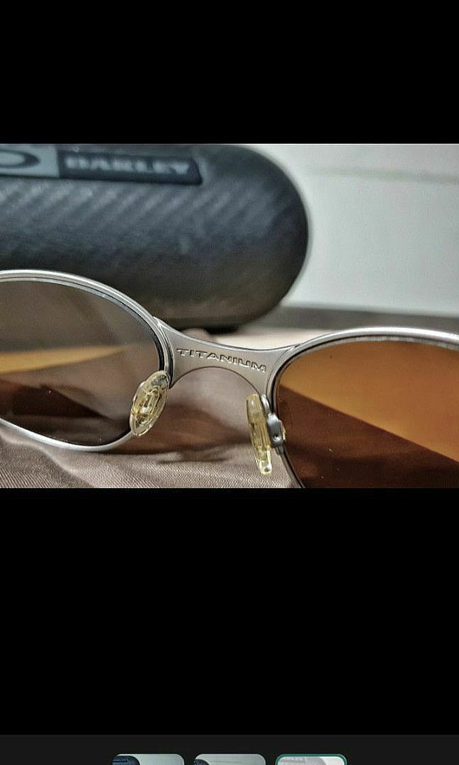 VINTAGE OAKLEY C WIRE PLATINUM SUNGLASSES MADE IN USA AS IS #179 | eBay