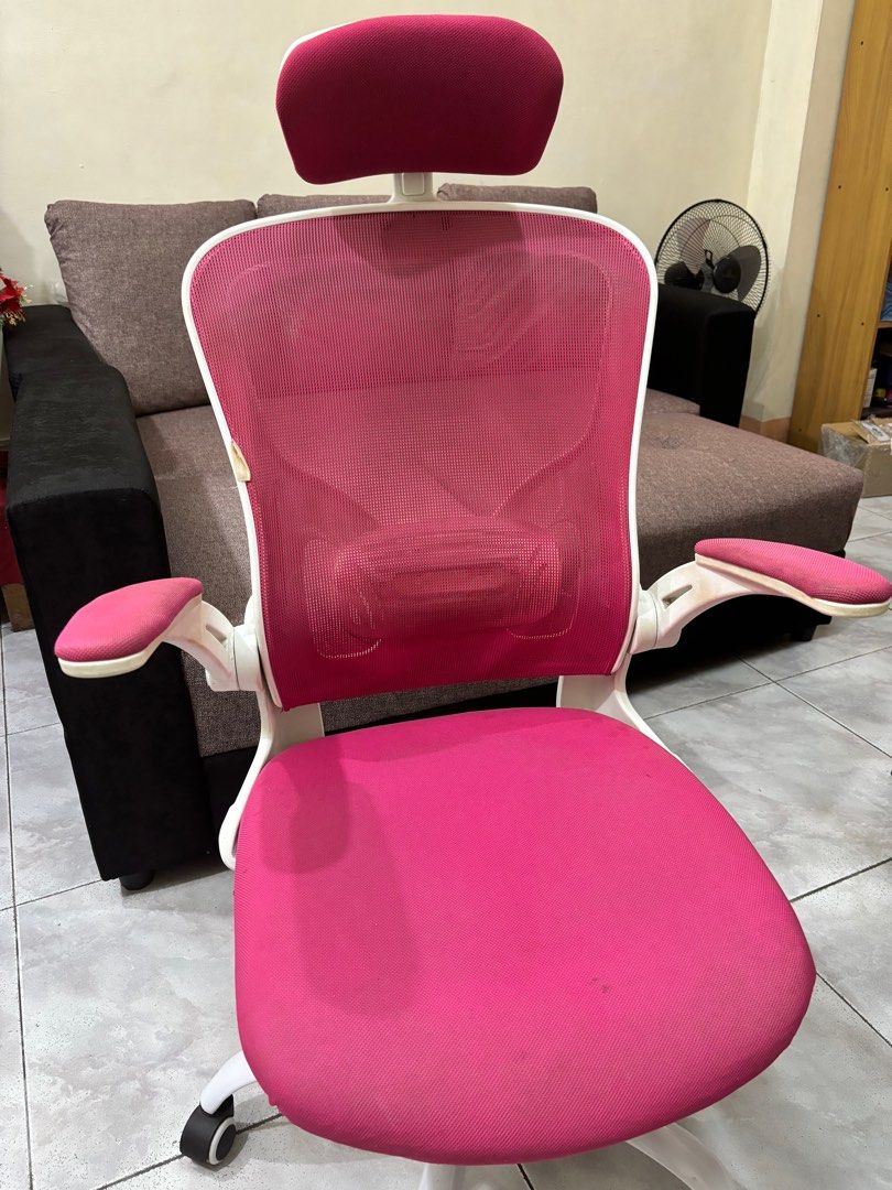 OFFICE CHAIR PINK (OFIX), Furniture & Home Living, Furniture, Chairs on