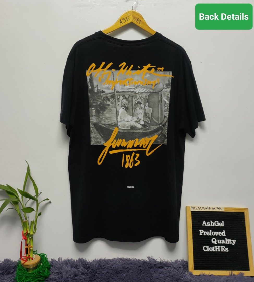 Off white Impressionism 1863 Tshit Luxury Apparel on Carousell