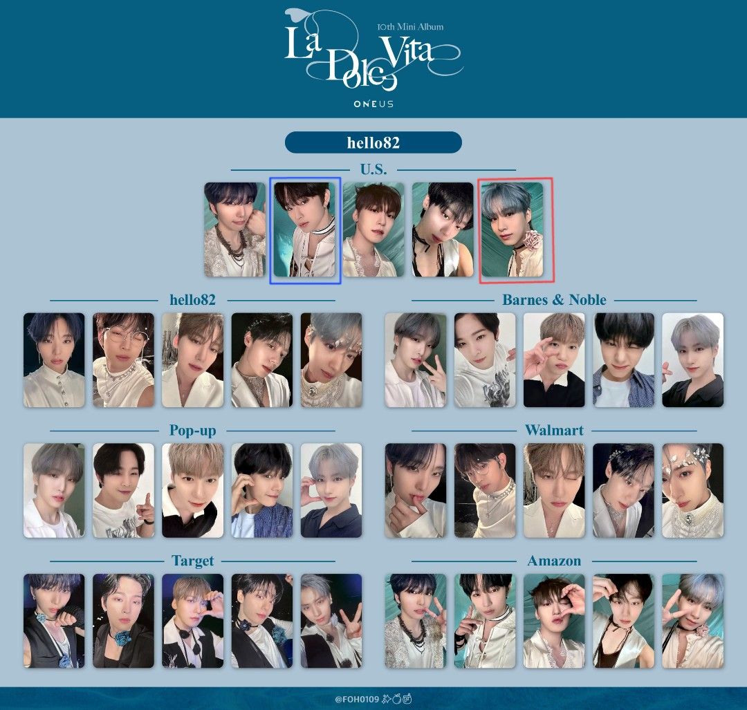 ONEUS] [換] La Dolce Vita 小卡Xion Keonhee Leedo, 興趣及遊戲, 收藏