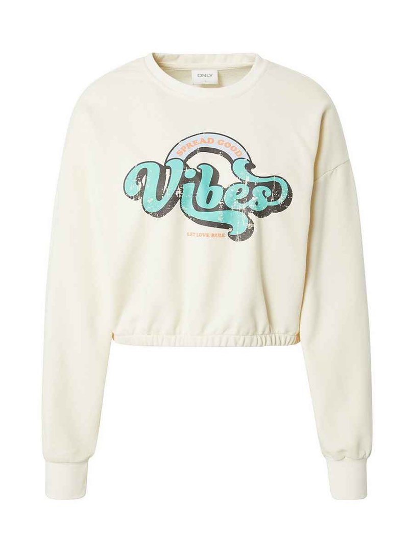 ONLY Good Vibes Sweatshirt Size M Women s Fashion Tops Longsleeves on Carousell