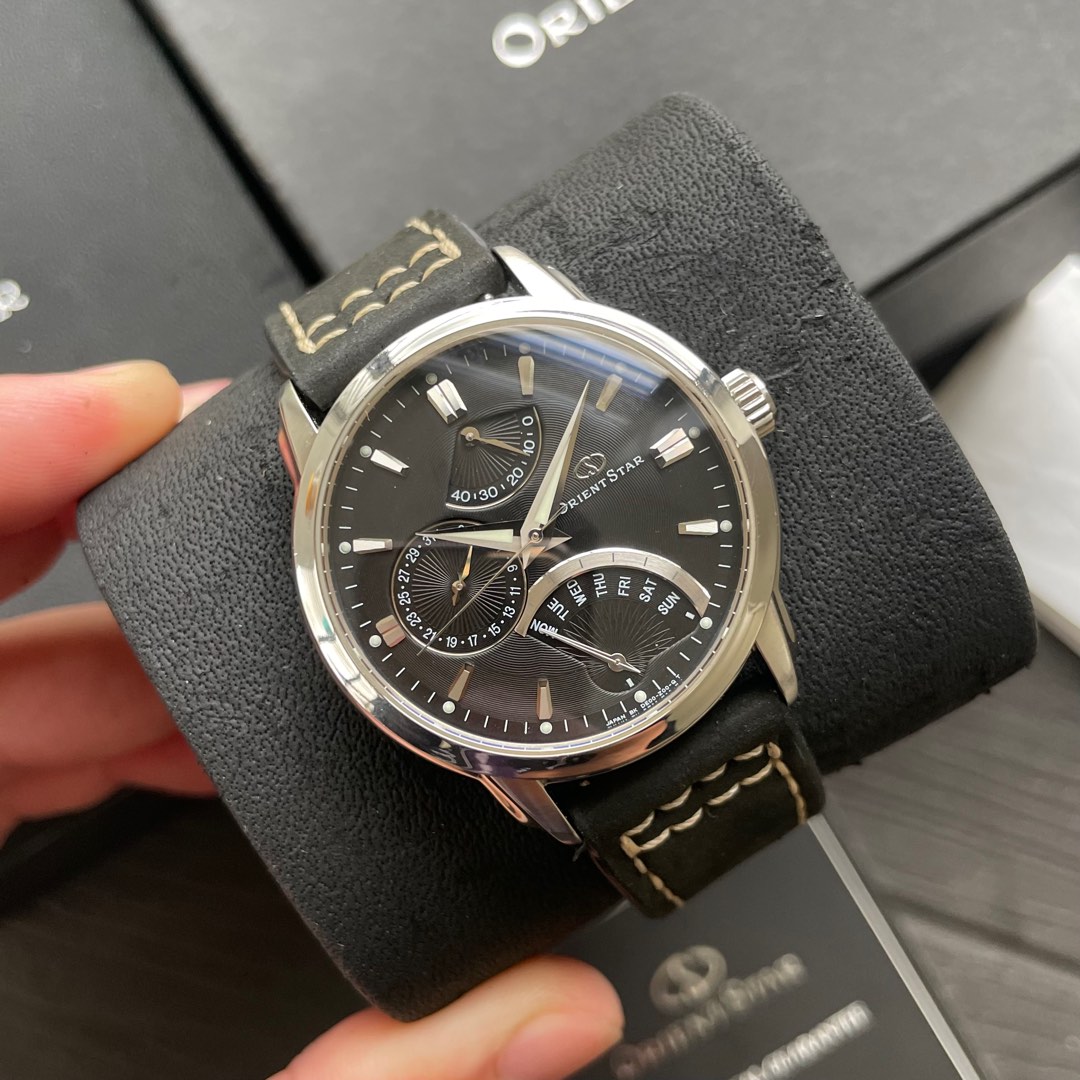 Orient Star Retrograde Black SDE00002B0 Dress Watch Luxury