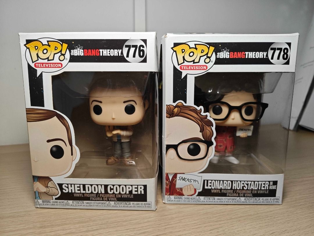 Original Funko Pop Sheldon and Leonard The Big Bang Theory
