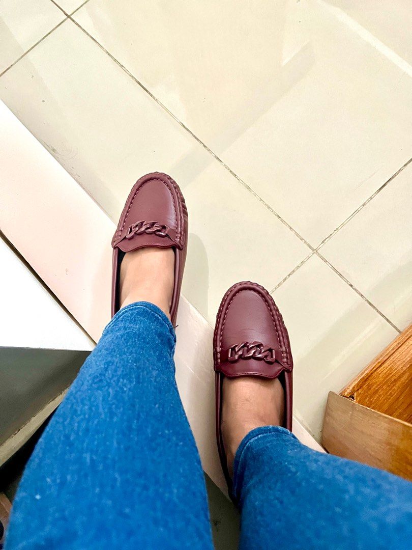Burgundy flats payless sale