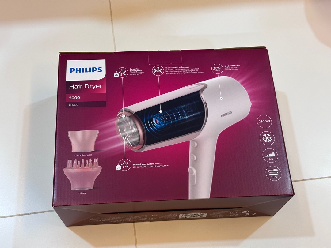 Philips Hair Dryer 5000, Beauty & Personal Care, Hair on Carousell