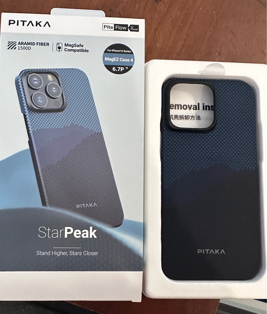 Pitaka Starpeak magEz case for iPhone 15 Pro Max, Mobile Phones 