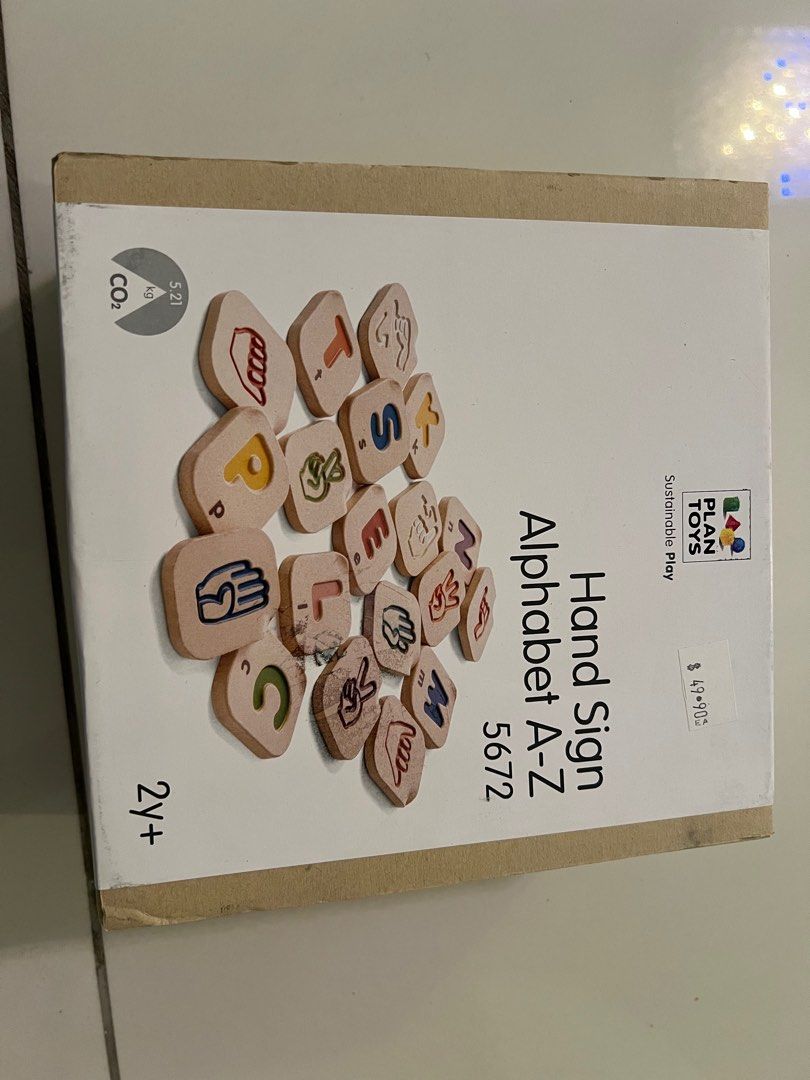 Plan Toys Wooden Hand Sign Alphabet A Z set