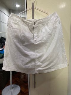 plus size soft denim skort