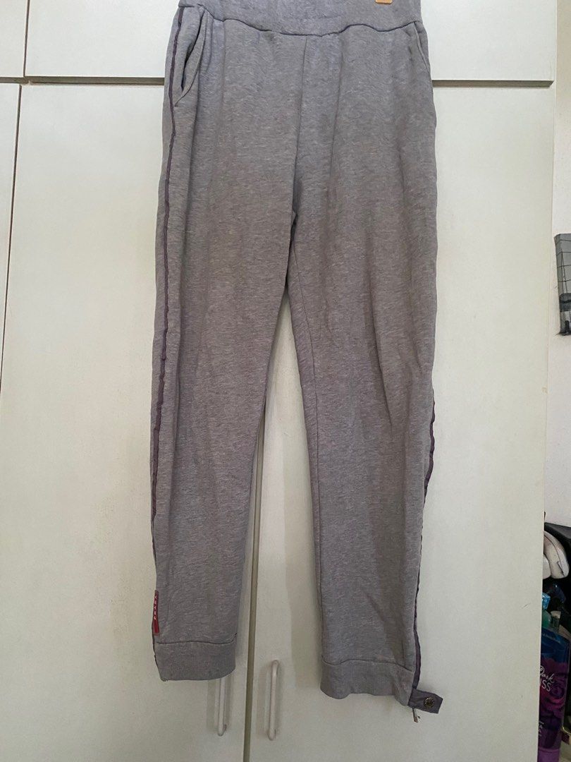 Prada grey jogging pants (Category: Joggers) located in Butuan. Submitted by natalday (Listing ID 1267739692, Image 1). Description: large size.