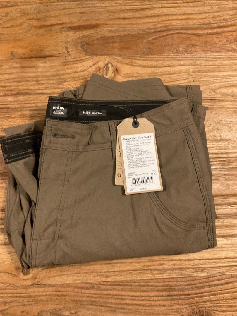 Prana Zion Stretch II Slim Hiking Pants and Shorts (Travel pants rated  better then Arcteryx, Patagonia, khul, Fjallraven) , Sports Equipment,  Hiking & Camping on Carousell