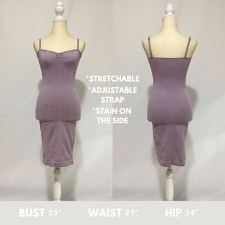 Pretty Classic Simple Mini Purple Bodycon Dress